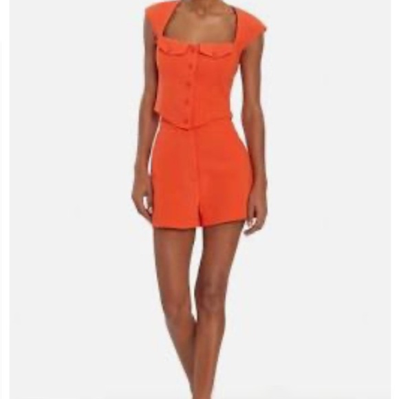 Amanda Uprichard Pants - Amanda Uprichard Orange Women Shorts